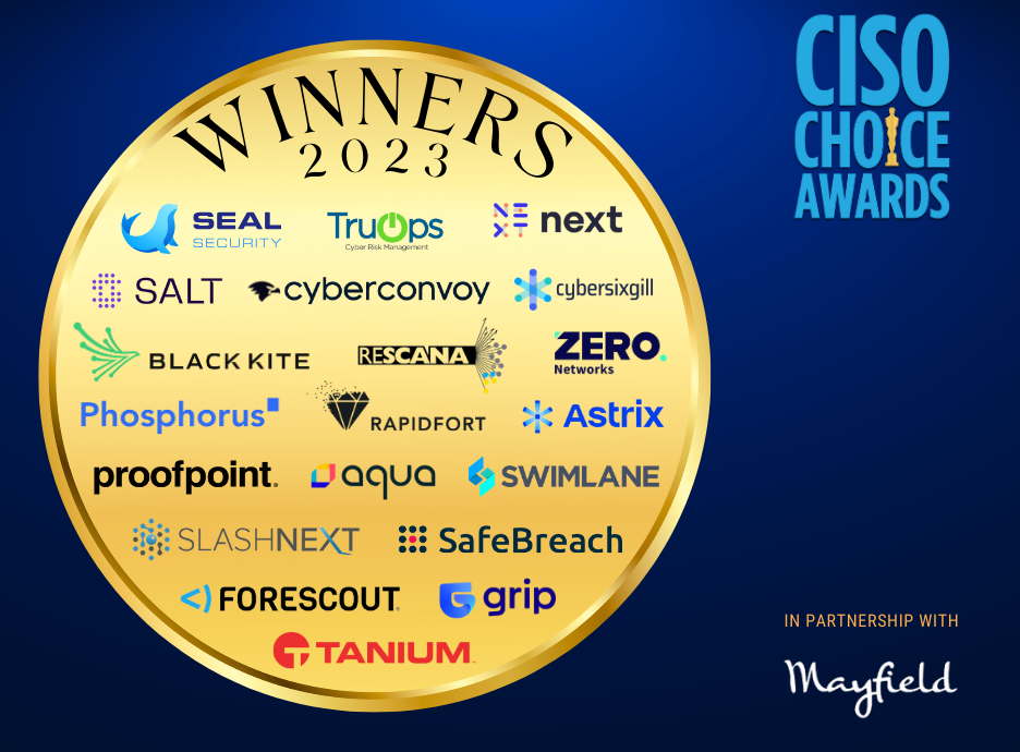 Congratulations to the winners of the CISO Choice Awards 2023
