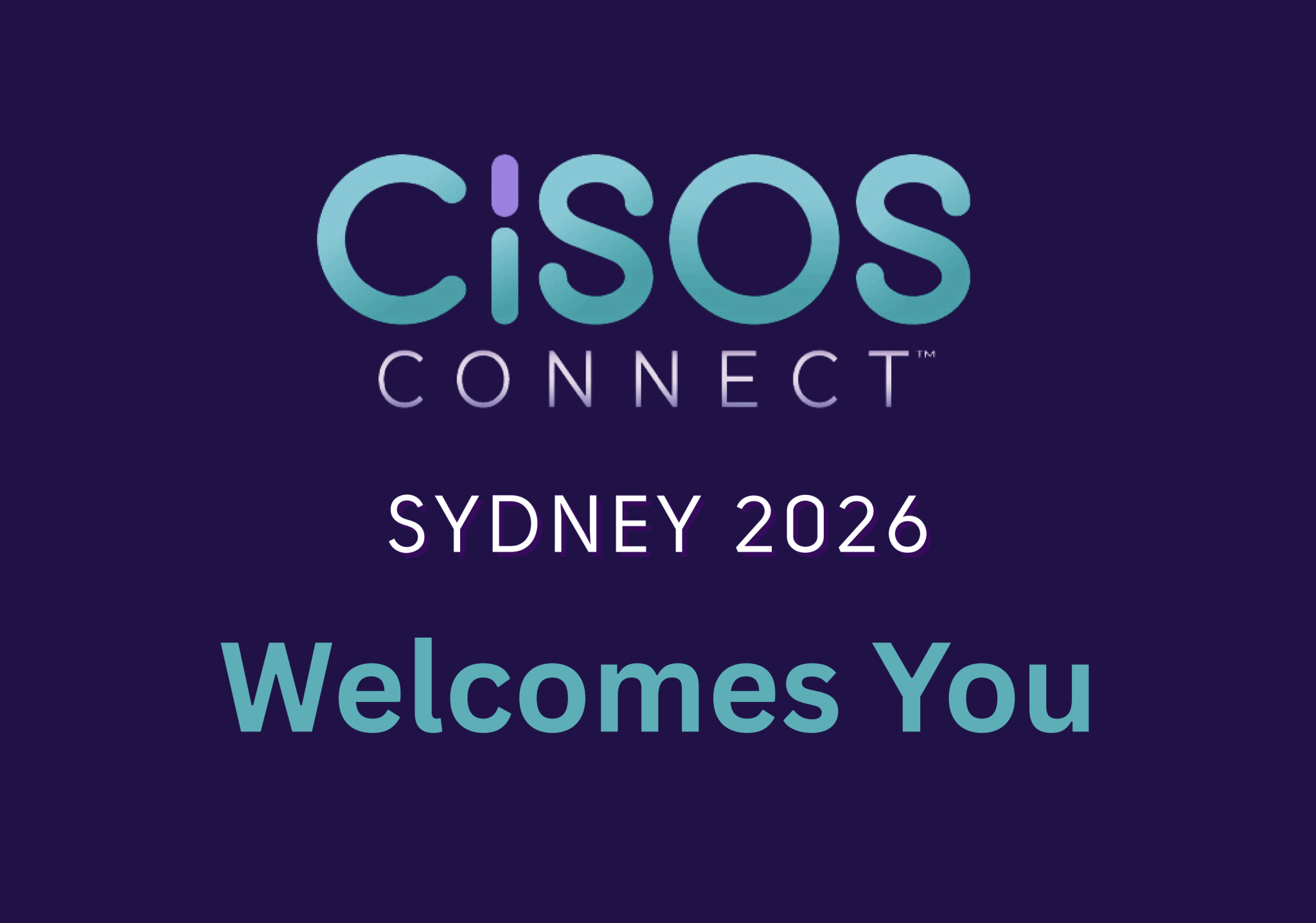 Sydney 2026 Welcome Poster